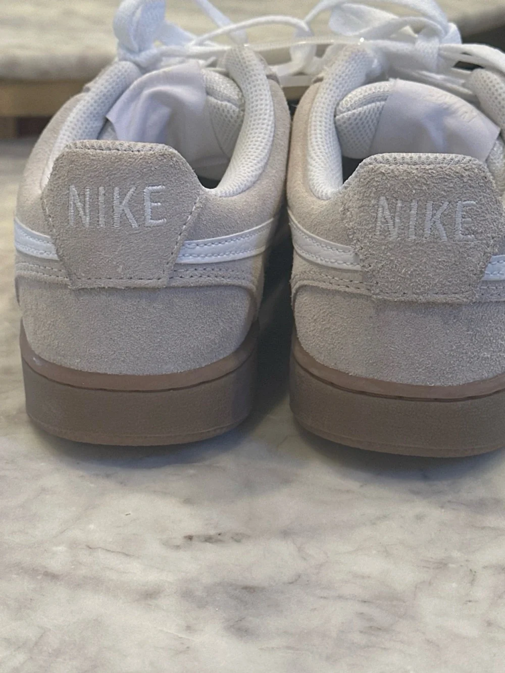Nike women’s Court borough low sneakers in cream & white. BRAND NEW WITH TAG.